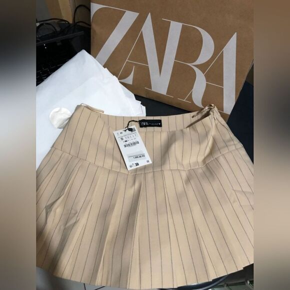 ZARA Box Pleat Skorts NWT - Picture 7 of 12